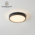 Bowerlights™ Obsidian & Rose Gold Halo Flush Mount LED Ceiling Light