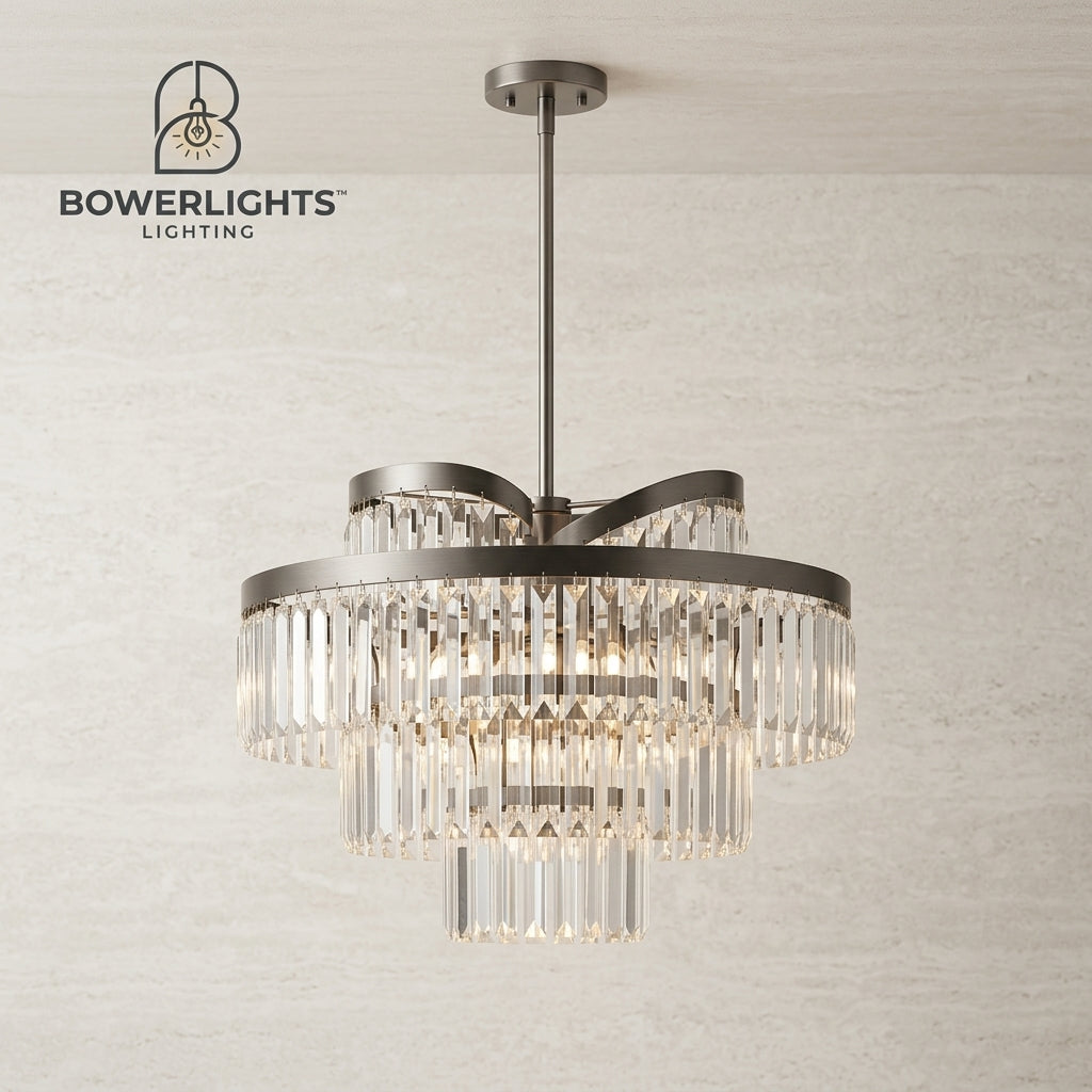 Bowerlights™ Cascade Crystal Luxe Chandelier